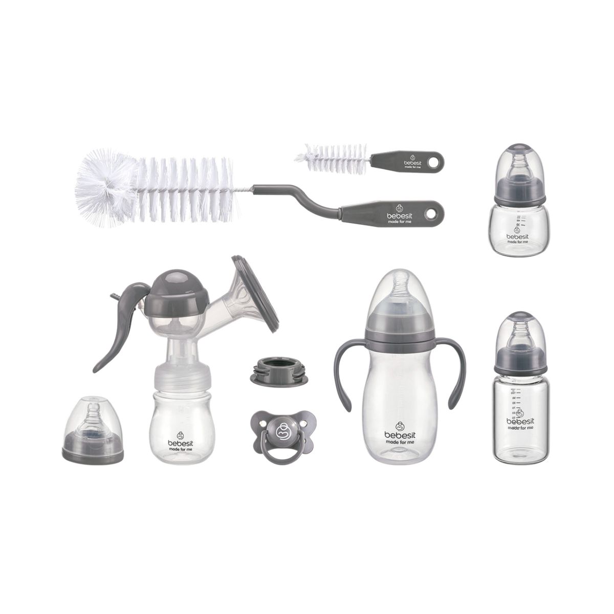BEBESIT - Set de Lactancia 6 en 1 Mamaderas y Accesorios Bebesit