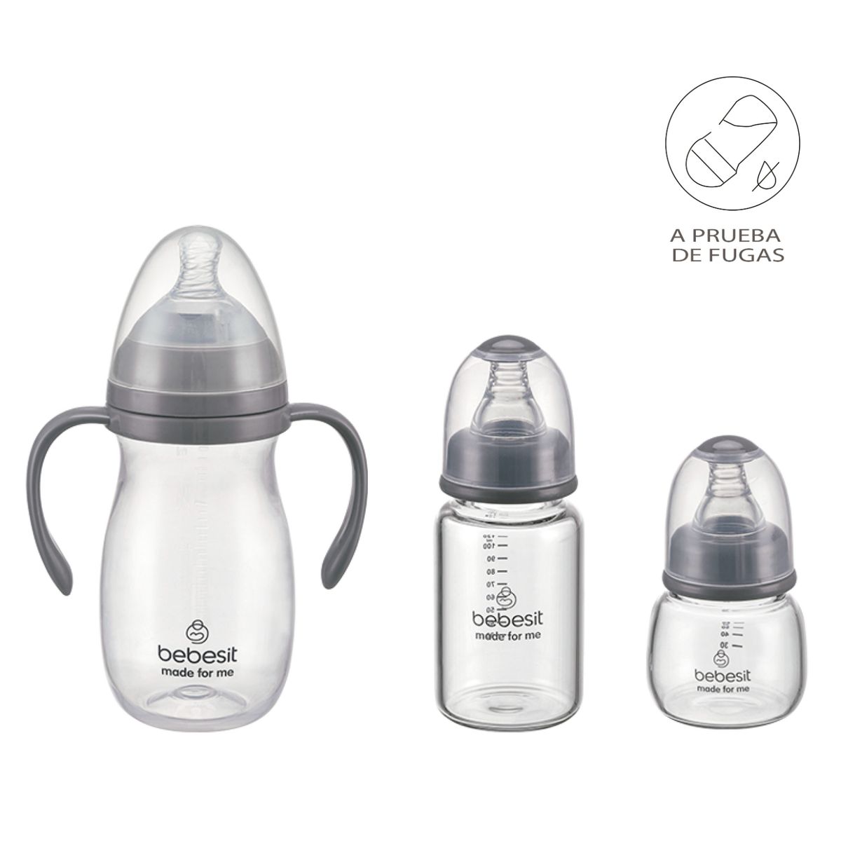 BEBESIT - Set de Lactancia 6 en 1 Mamaderas y Accesorios Bebesit