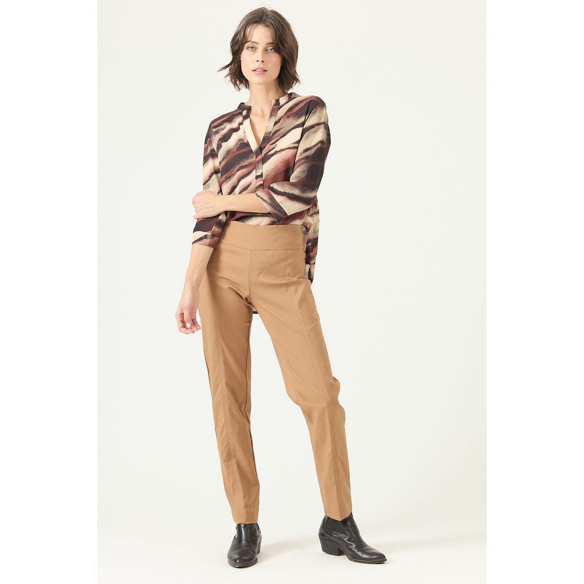 PRIVILEGE - Leggings tabaco PRIVILEGE 2714 - Café