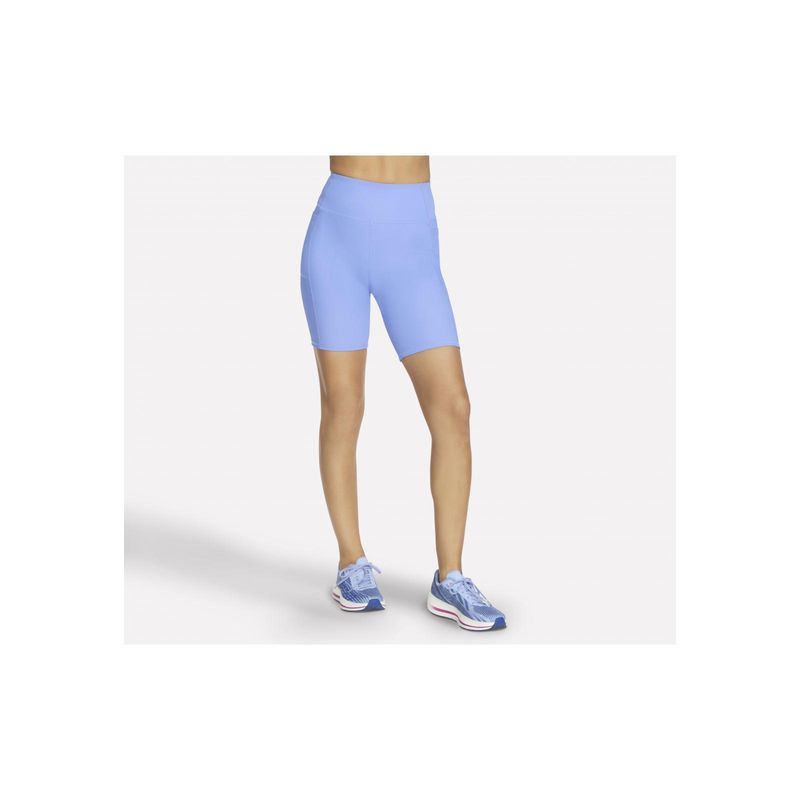 SKECHERS - Bike Short Mujer Goflex Rib HW 8 Morado Skechers