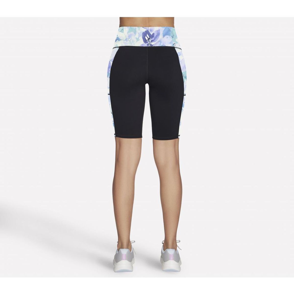 SKECHERS - Bike Short Mujer Gowalk Seascape Floral 10 Morado Skechers