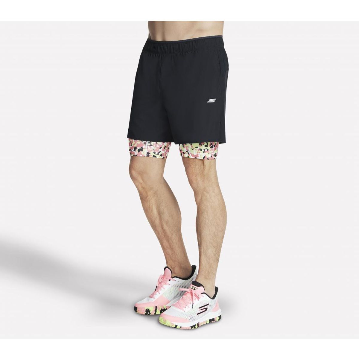 SKECHERS - Short Hombre Digi Wave 5 Negro Skechers