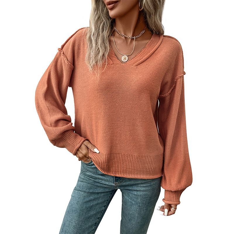 BLWOENS - Suéter de punto para Mujer - Naranja
