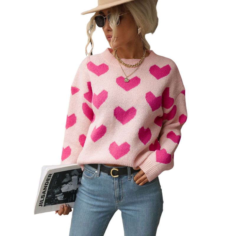 BLWOENS - Suéter de punto para Mujer - Rosa