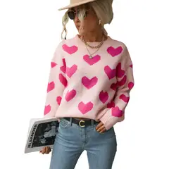 BLWOENS - Suéter de punto para Mujer - Rosa