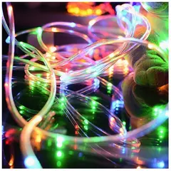 GENERICO - Manguera de Luces Solares - 5 m Luz Multicolor IP65