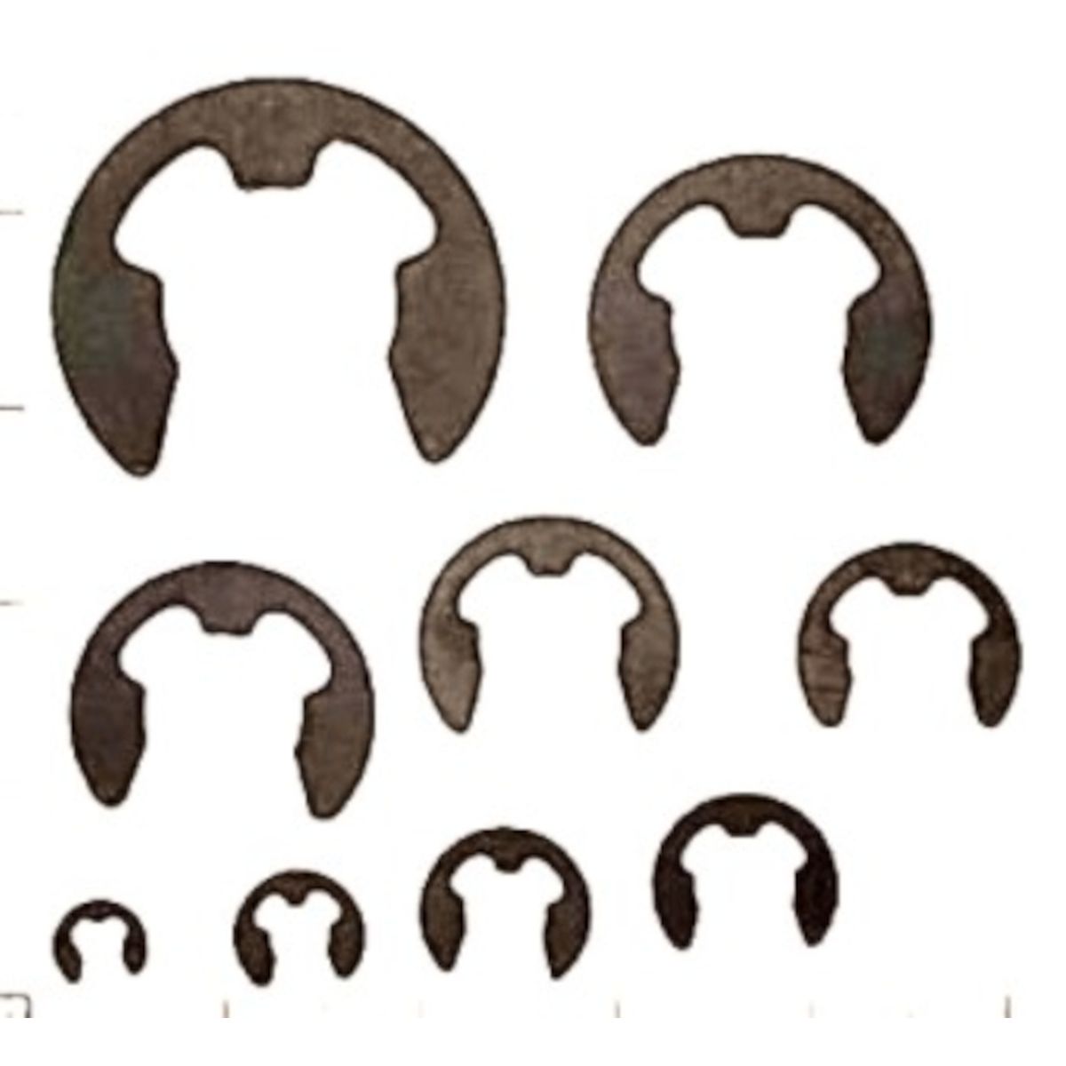 GENERICO - CLIP RETEN ACERO TIPO E-CLIP A0465  M2-M10M12 160pcs.