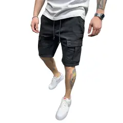 BLWOENS - Pantalones cortos masculinos-Negro