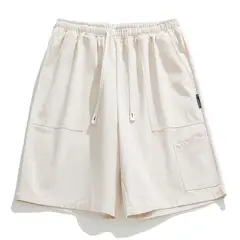 BLWOENS - Pantalones cortos casuales de verano para hombres - Blanco