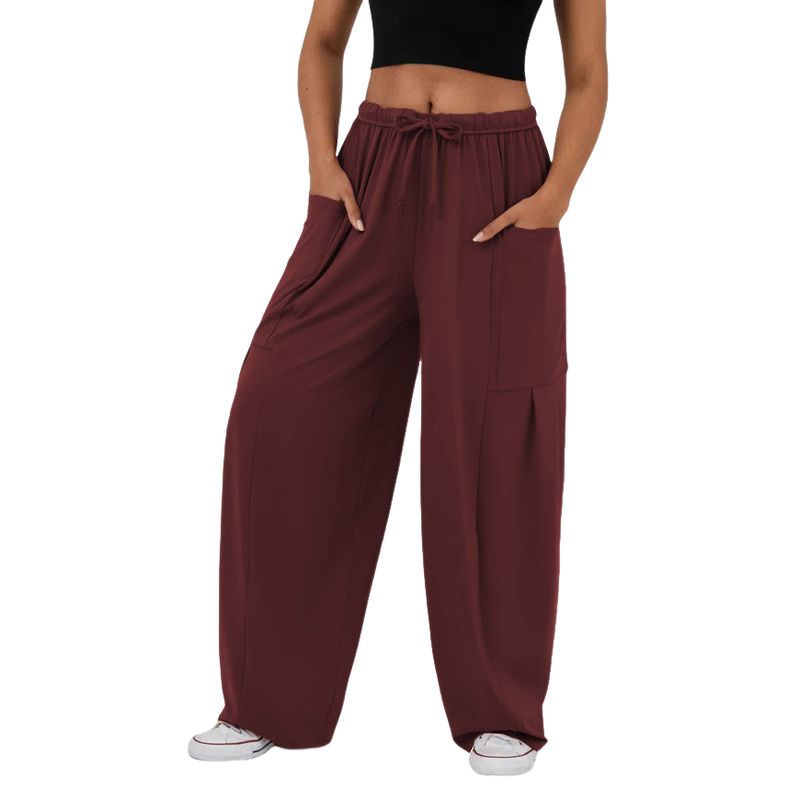 BLWOENS - Pantalones largos para mujeres - Rojo