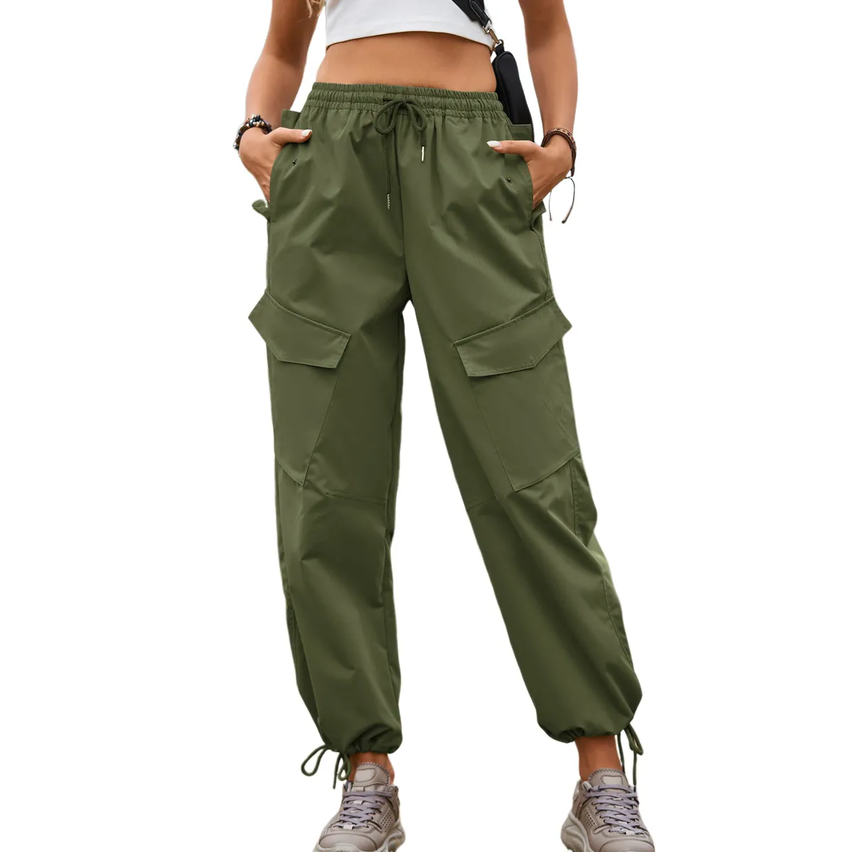 BLWOENS - Pantalones largos para mujeres - Verde