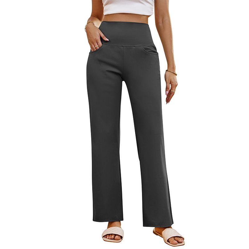 BLWOENS - Pantalones largos de primavera y otoño para mujer - Gris