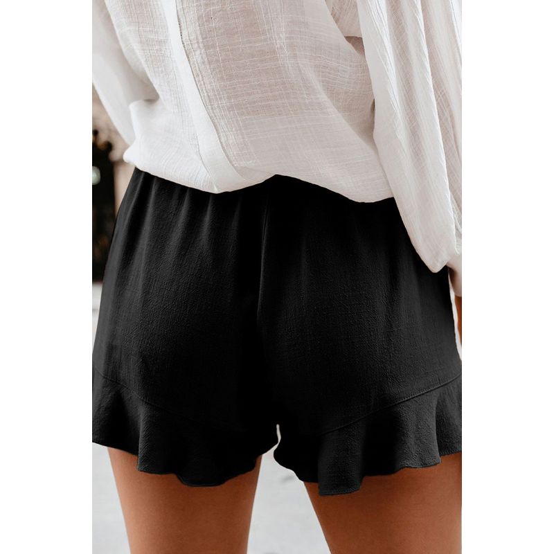 BLWOENS - Pantalones cortos casuales de verano para mujeres - Negro