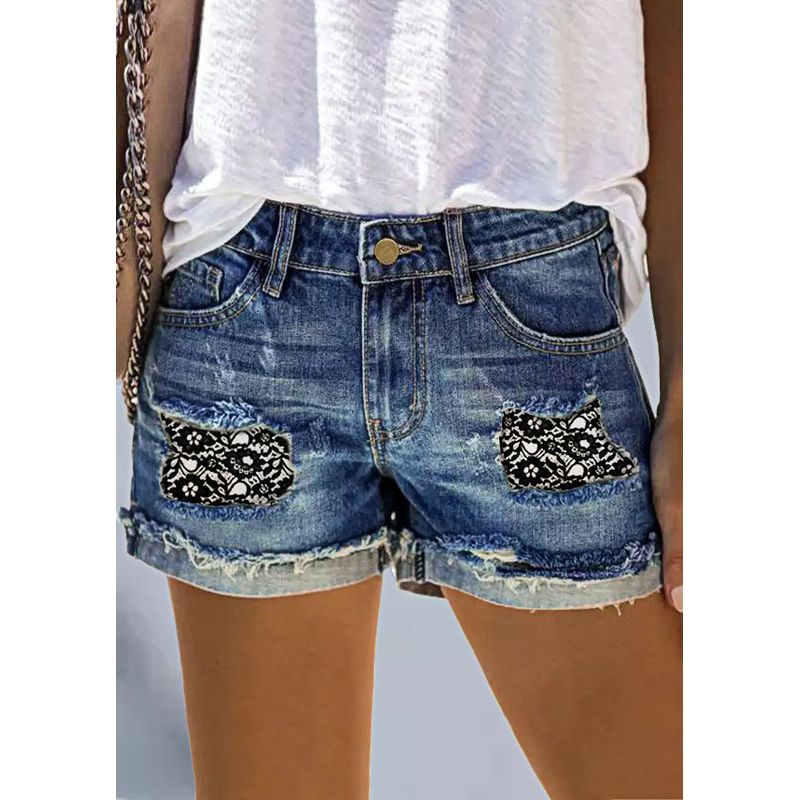BLWOENS - Pantalones cortos vaqueros para mujeres Jeans