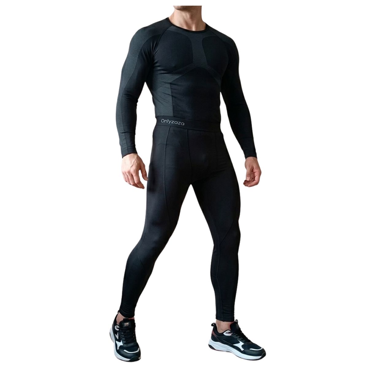 EKOL TACTICA MILITAR - Set Primera Capa Hombre, Camiseta Y Calza Compresion Térmicos