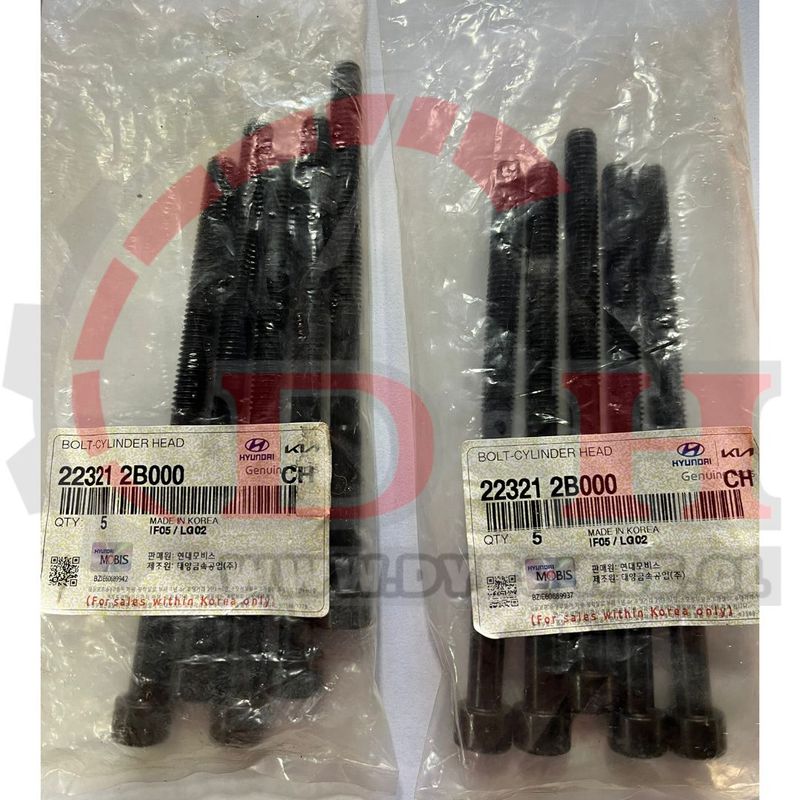 GENERICO - 10 Pernos Culata Orig Compatible Hyu Elantra 2017-2020 /2b