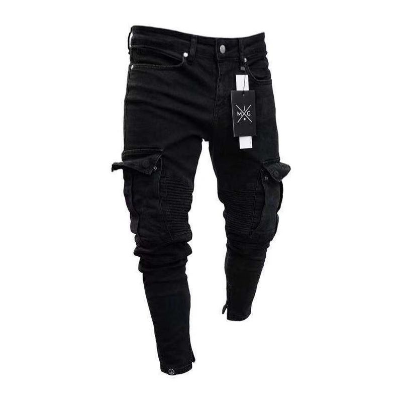 BLWOENS - Jeans Casuales Para Hombres - Negro