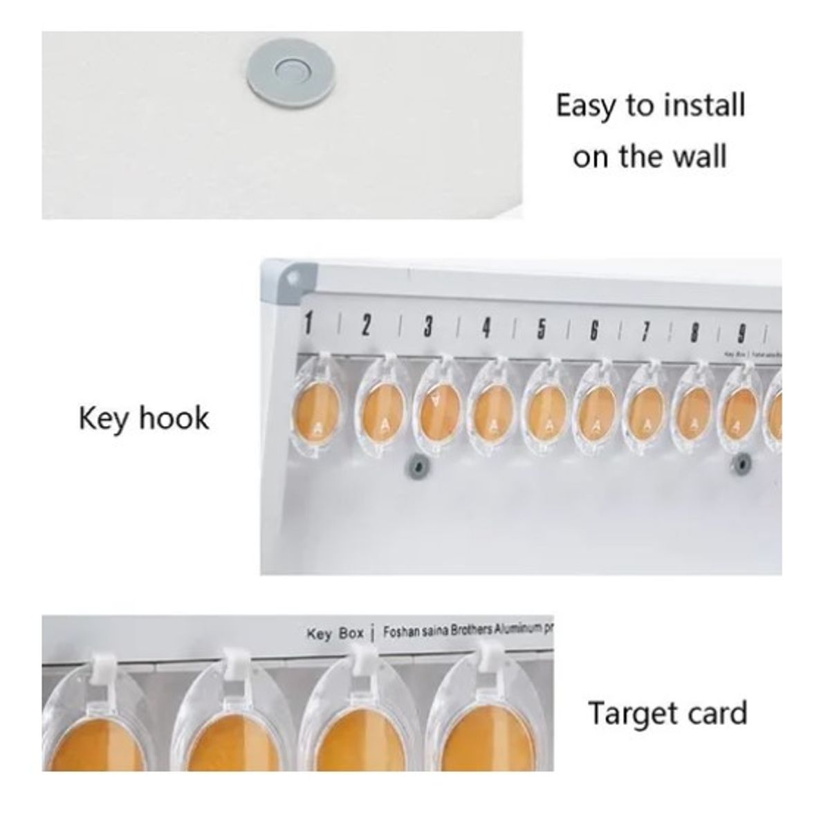 ESHOPANGIE - Caja Magnética Organizadora Para Llaves de 32 Llaveros