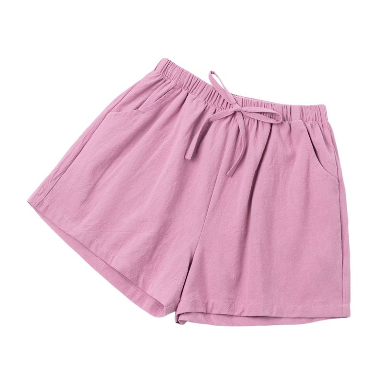 BLWOENS - Pantalones cortos casuales de verano para mujeres - Violeta