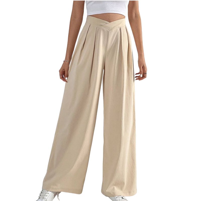 BLWOENS - Pantalones largos para mujeres - Beige