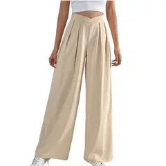 BLWOENS - Pantalones largos para mujeres - Beige