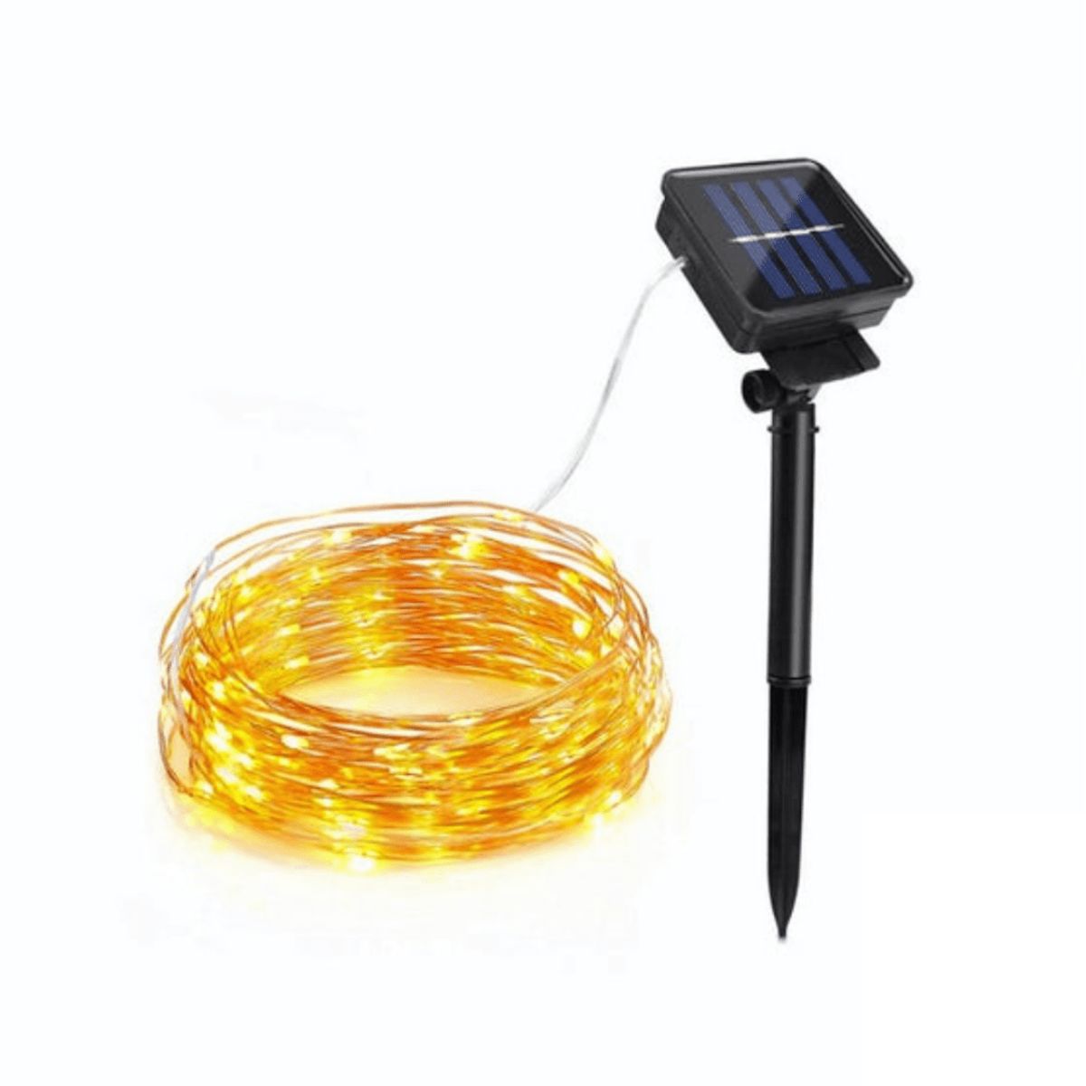 GENERICO - Luces Hada Solares - 30 m Luz Cálida IP65