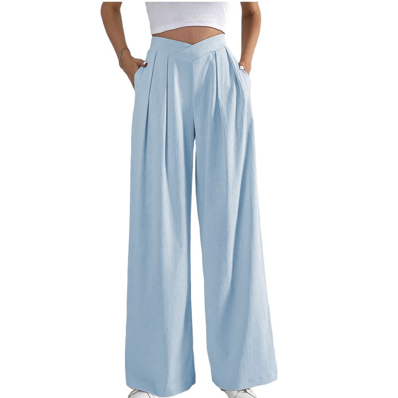 BLWOENS - Pantalones largos para mujeres - Azul