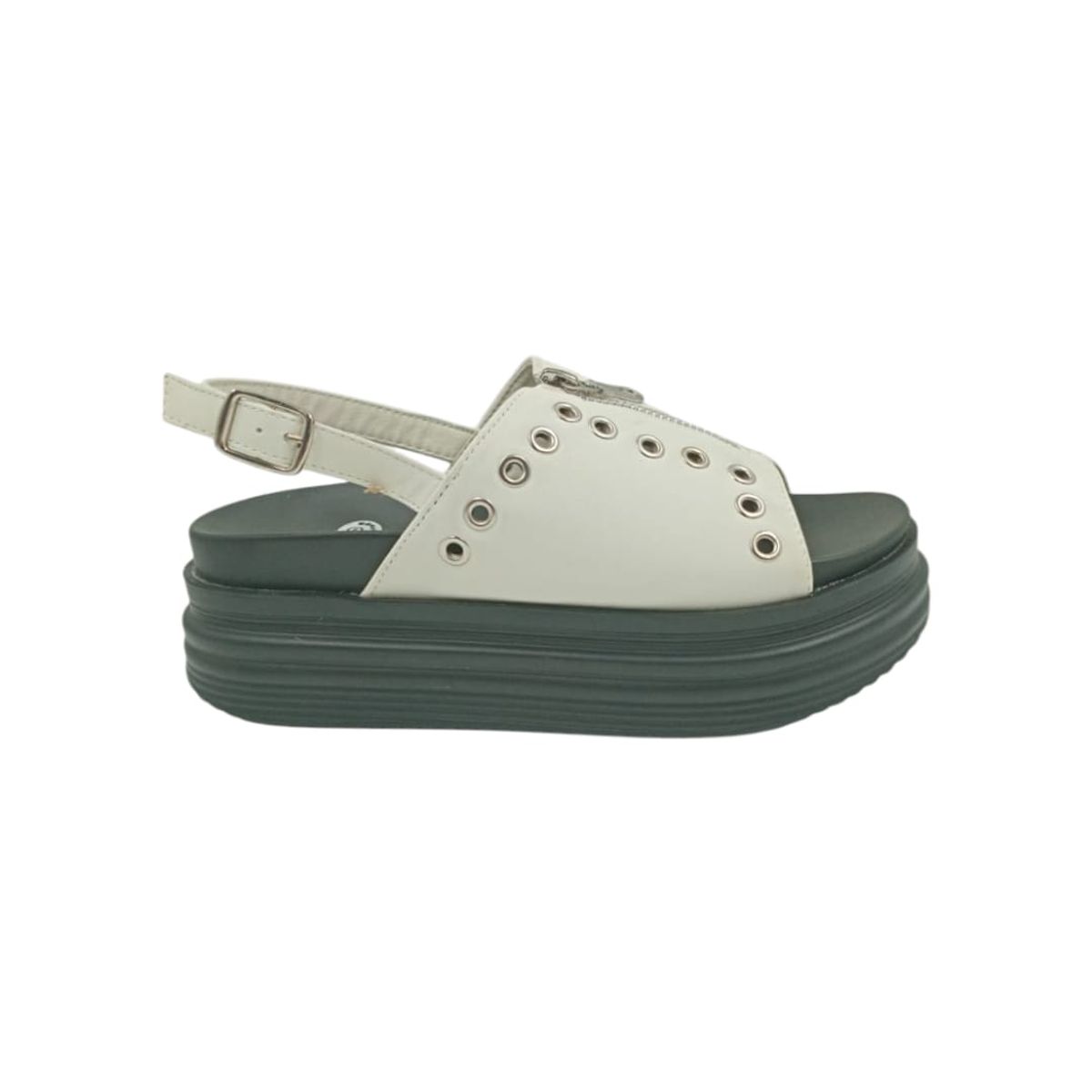 HERIEL - Sandalia Blanca Plataforma