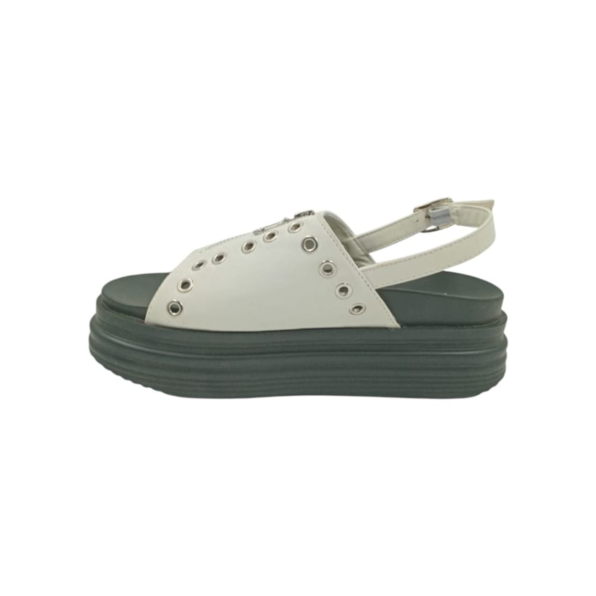 HERIEL - Sandalia Blanca Plataforma