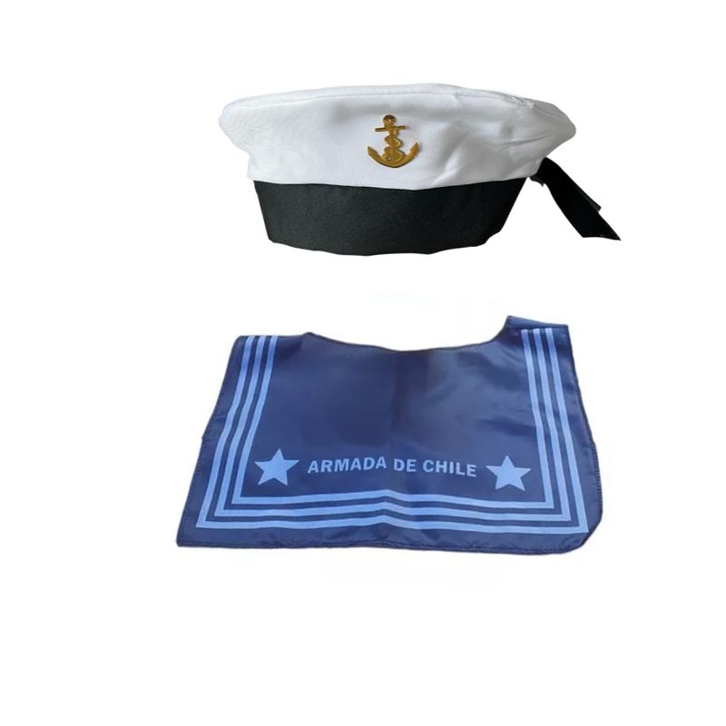 GENERICO - Set Marinero Gorro Grumete + Pechera Niños