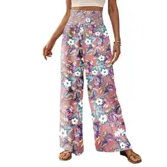BLWOENS - Pantalones largos para mujeres - Rosa