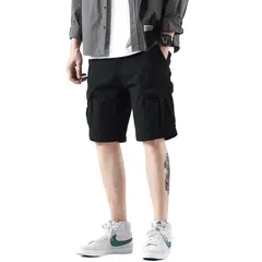 BLWOENS - Pantalones cortos masculinos-Negro