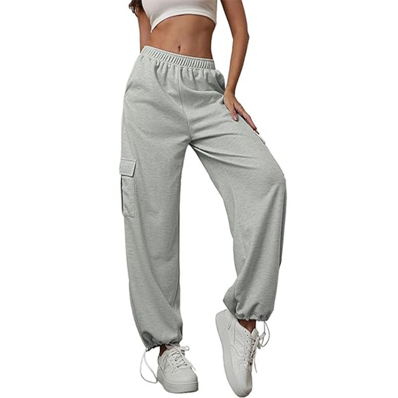 BLWOENS - Pantalones largos de primavera y otoño para mujer - Gris
