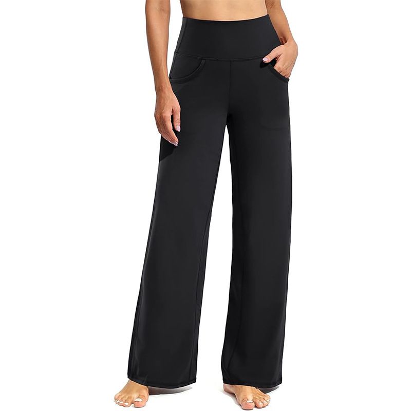 BLWOENS - Pantalones largos de primavera y otoño para mujer - Negro