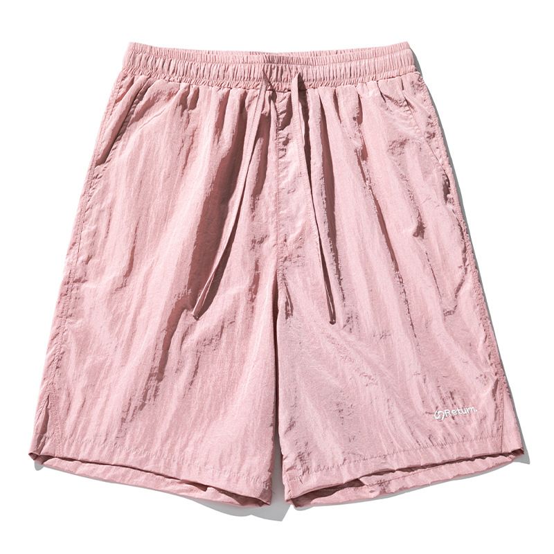 BLWOENS - Pantalones cortos casuales de verano para hombres - Rosa