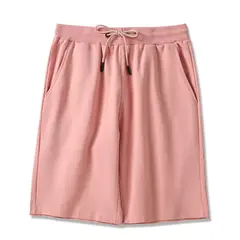 BLWOENS - Pantalones cortos casuales de verano para hombres - Rosa