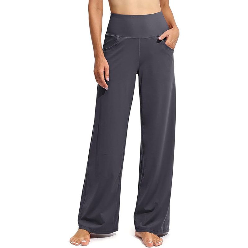 BLWOENS - Pantalones largos de primavera y otoño para mujer - Gris