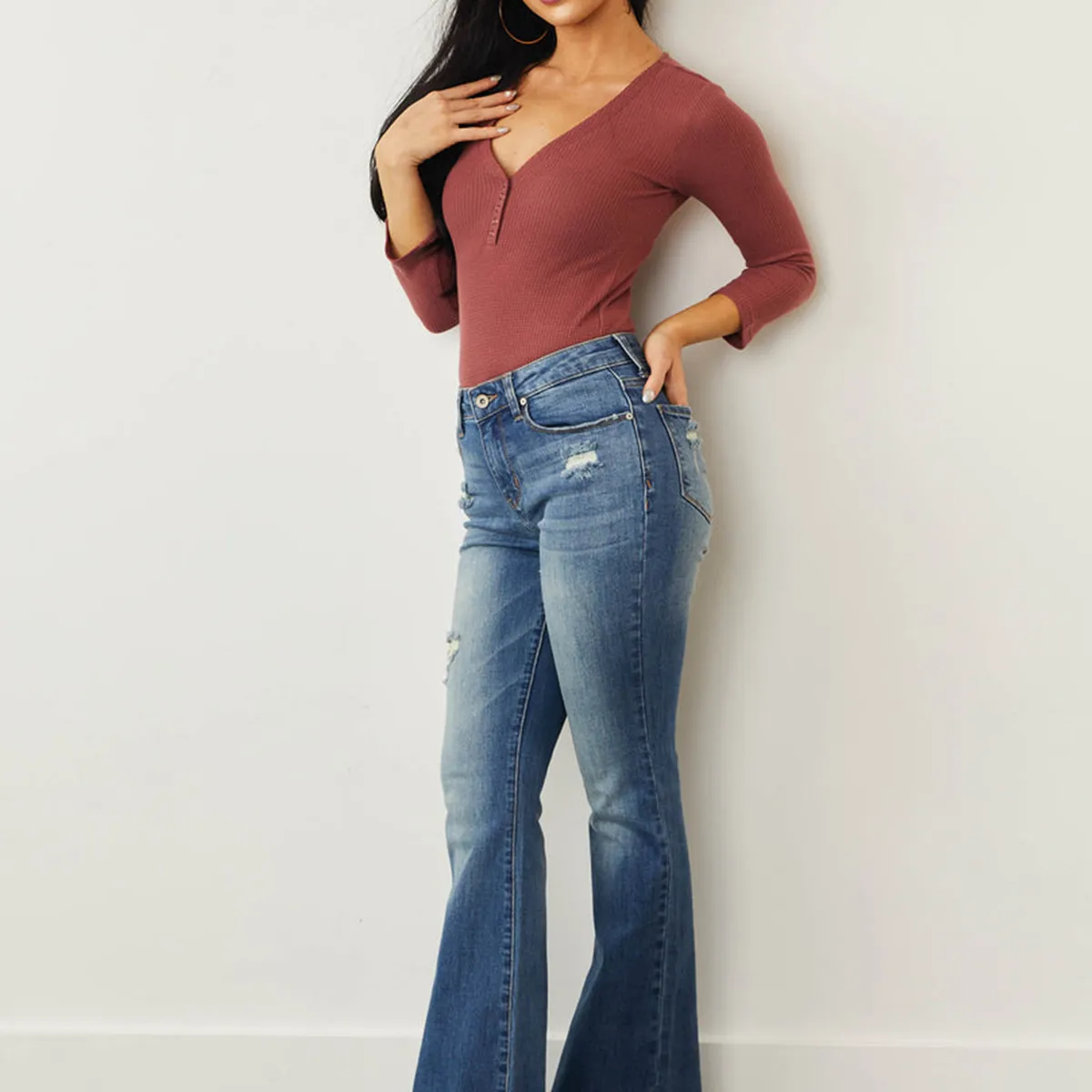 BLWOENS - Pantalón Mujer - Azul