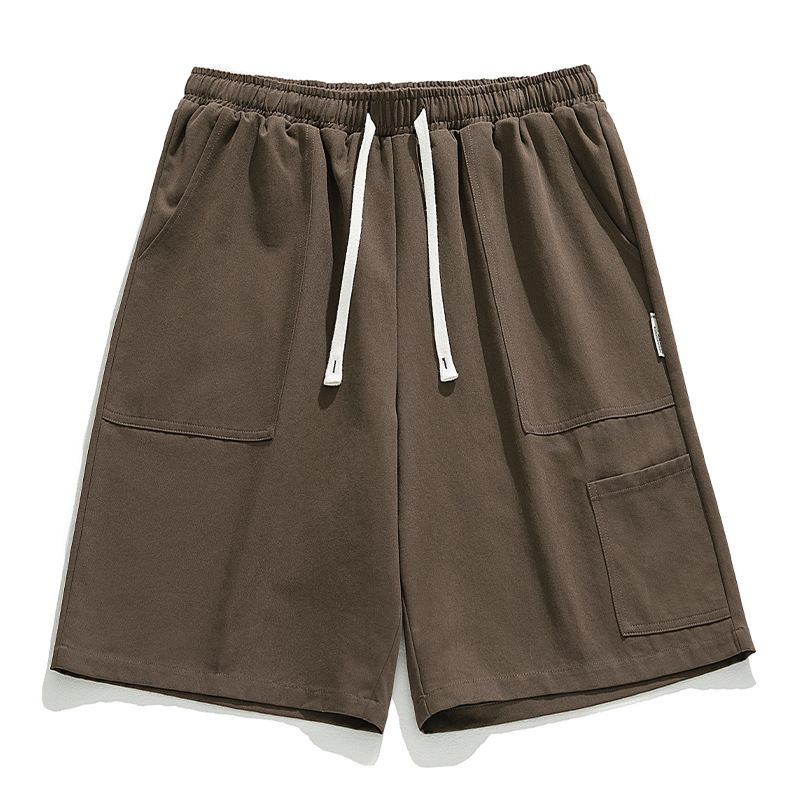 BLWOENS - Pantalones cortos casuales de verano para hombres - Marrón