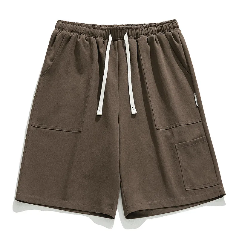 BLWOENS - Pantalones cortos casuales de verano para hombres - Marrón