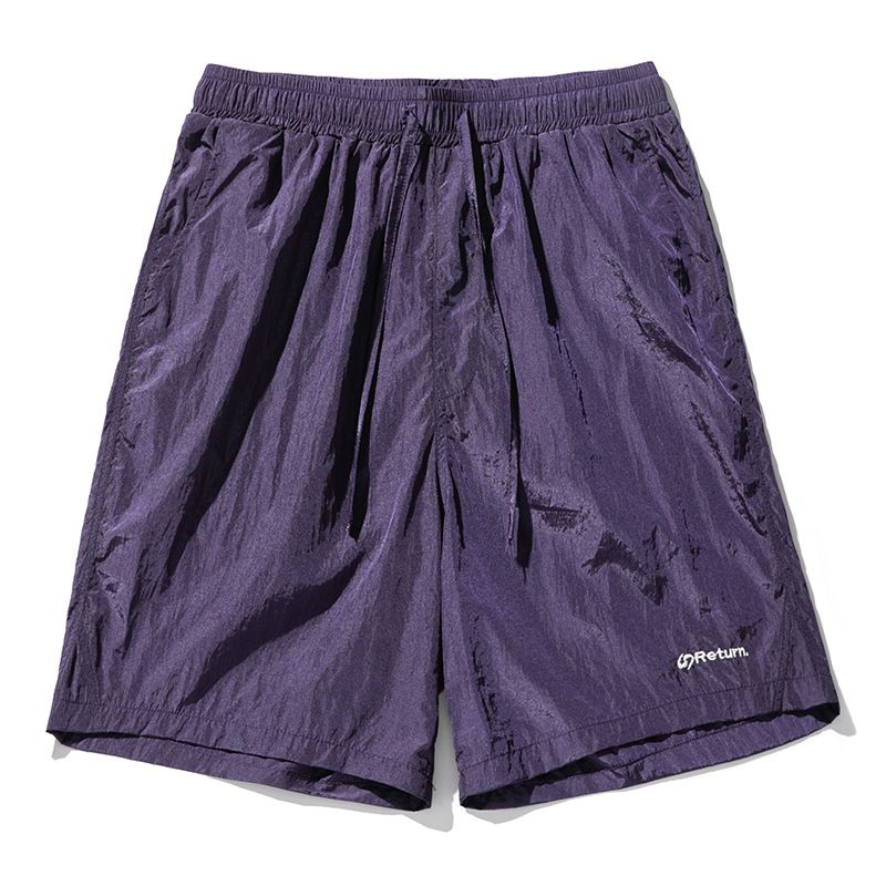 BLWOENS - Pantalones cortos casuales de verano para hombres - Violeta