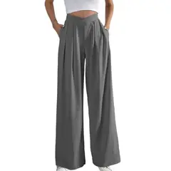 BLWOENS - Pantalones largos para mujeres - Gris