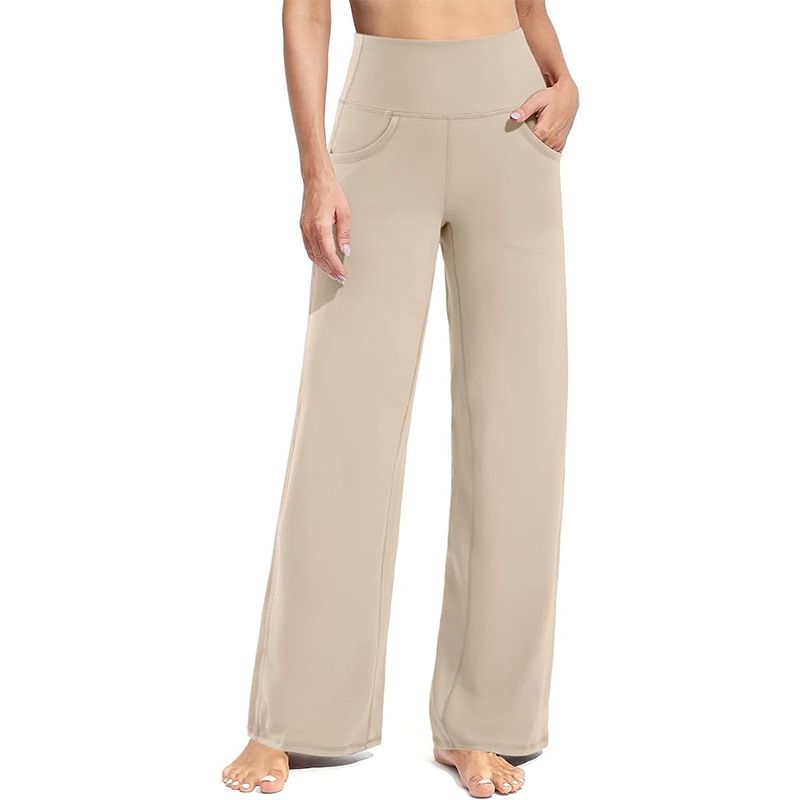 BLWOENS - Pantalones largos de primavera y otoño para mujer - Beige