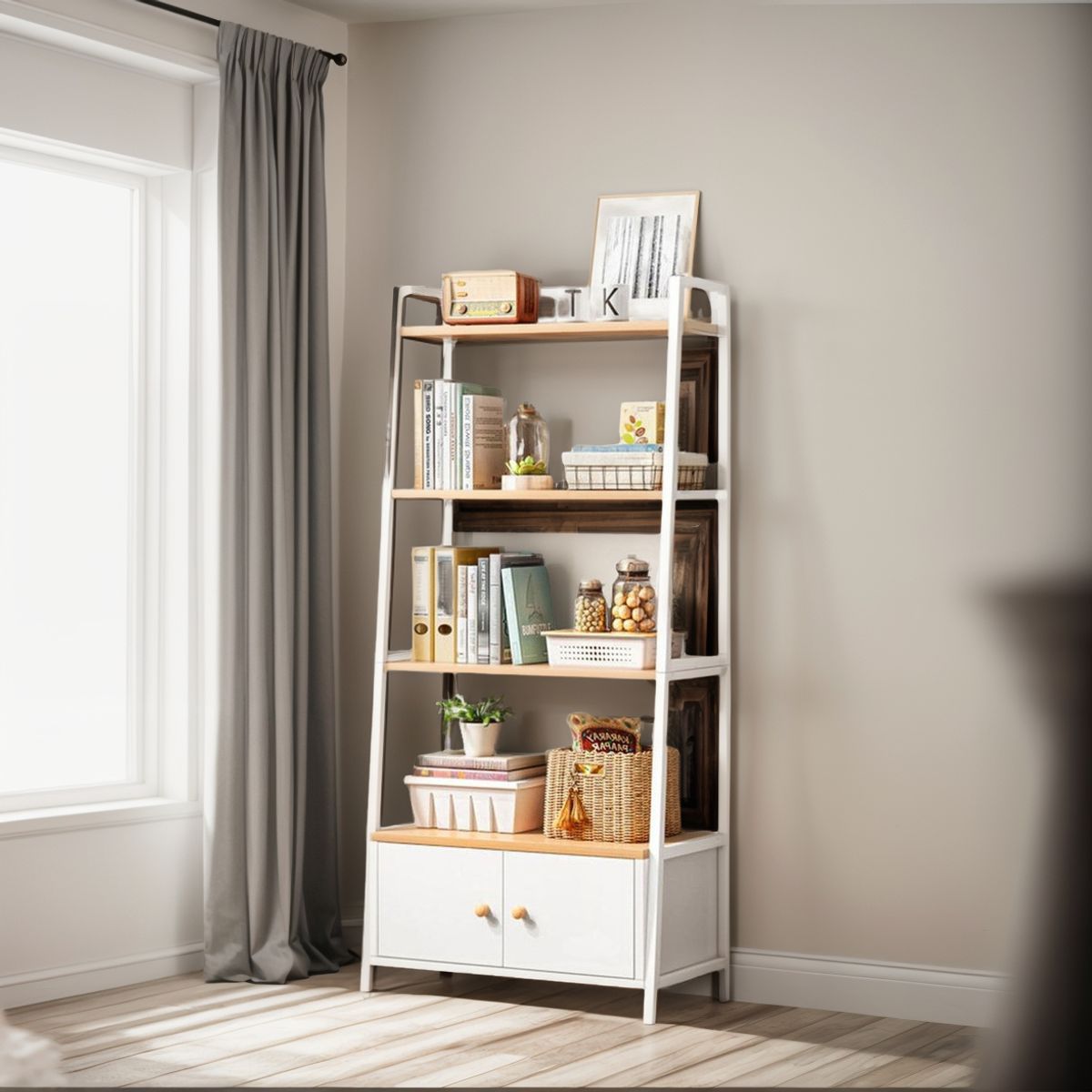 ANYHOGAR - Estante Living Librero 65x40x150cm