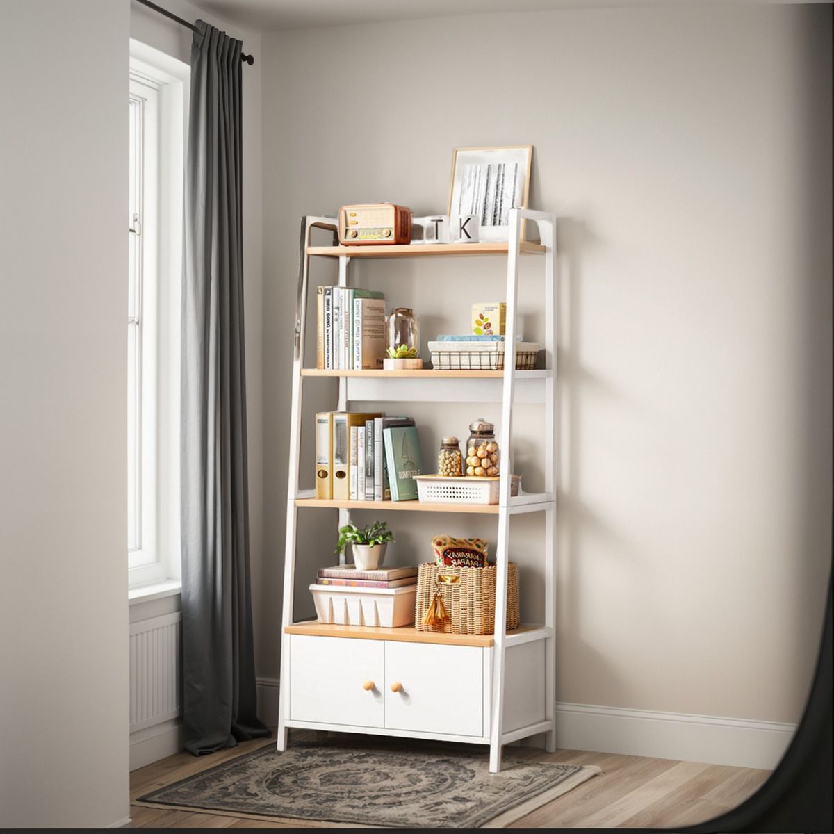 ANYHOGAR - Estante Living Librero 65x40x150cm