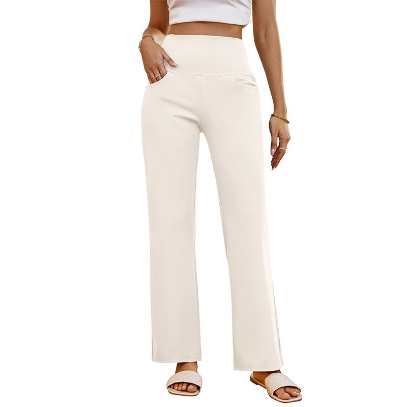 BLWOENS - Pantalones largos de primavera y otoño para mujer - Blanco