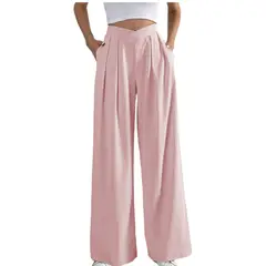 BLWOENS - Pantalones largos para mujeres - Rosa