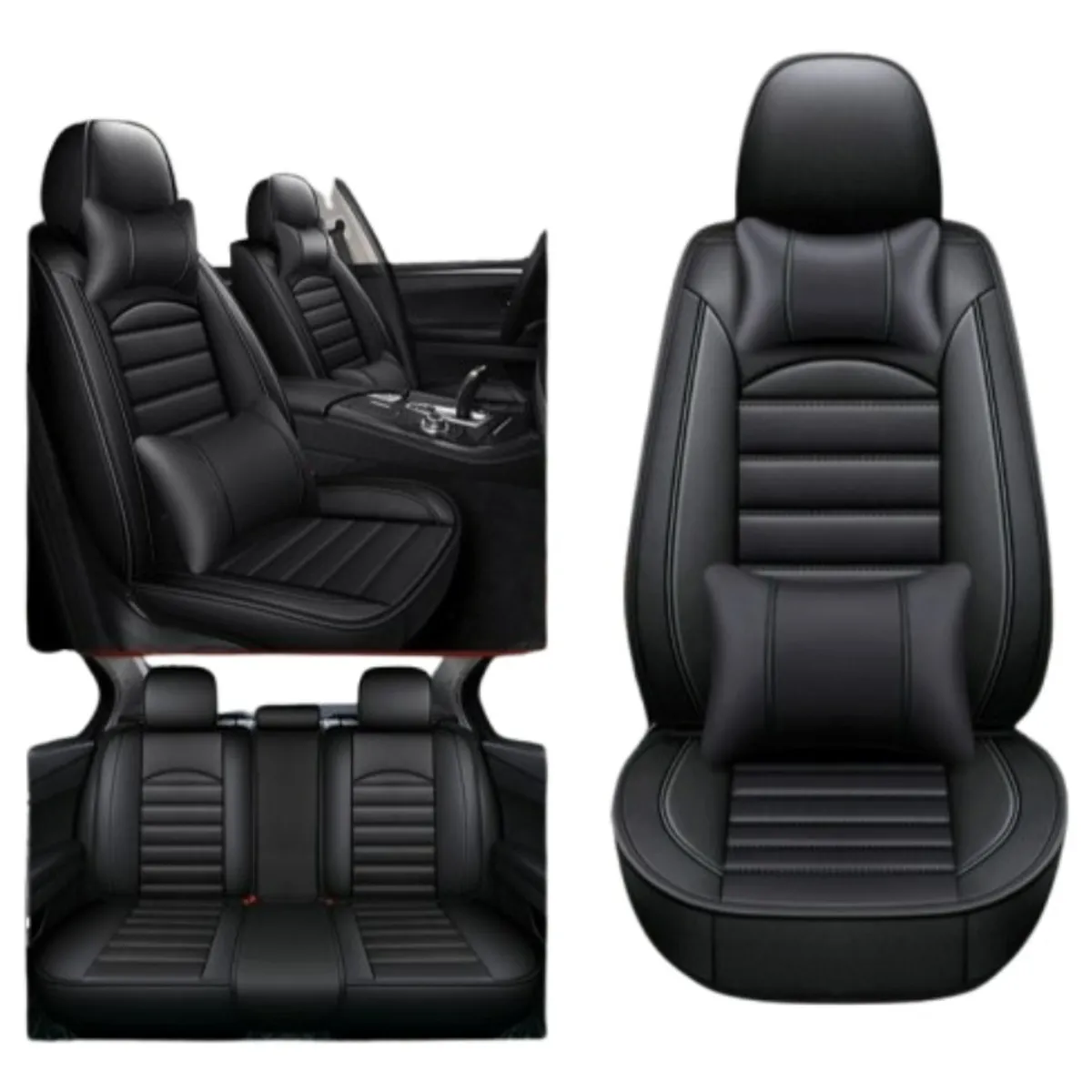 U BUY - Funda Cubre Asiento Ecocuero Galanta Set 5 Asientos Luxury