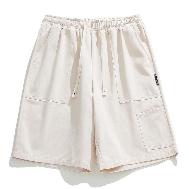 BLWOENS - Pantalones cortos casuales de verano para hombres - Blanco