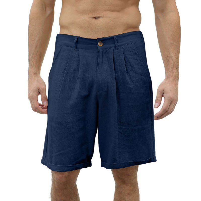 BLWOENS - Pantalones cortos masculinos-Azul